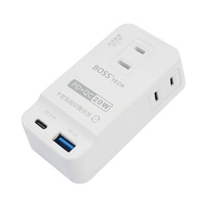 BOSS PD+QC 20W 智慧型極速充電2P插座